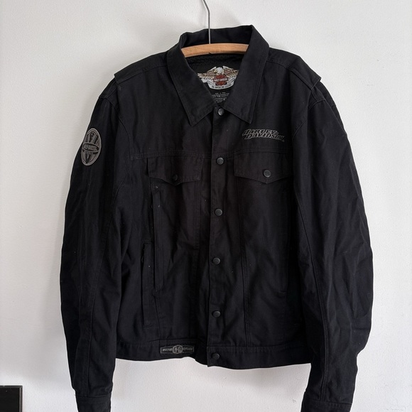 HARLEY DAVIDSON XXL jacket heavyweight embroided black - Picture 2 of 7